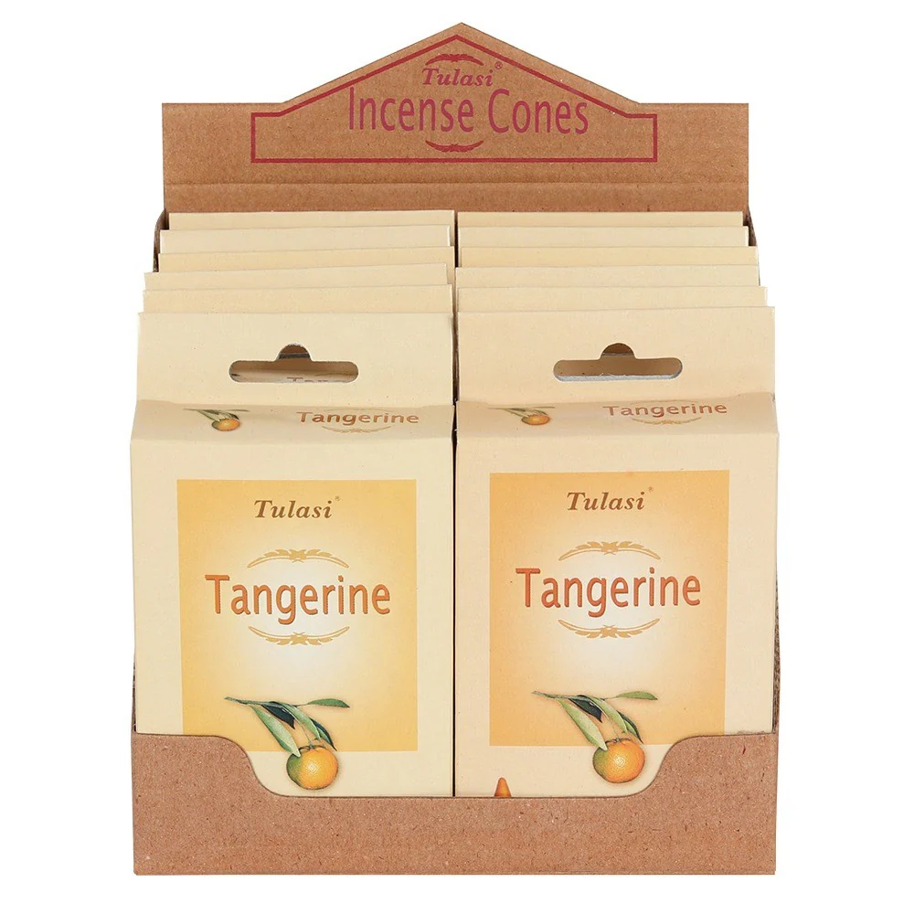 Tulasi Tangerine Incense Cones - Image 2
