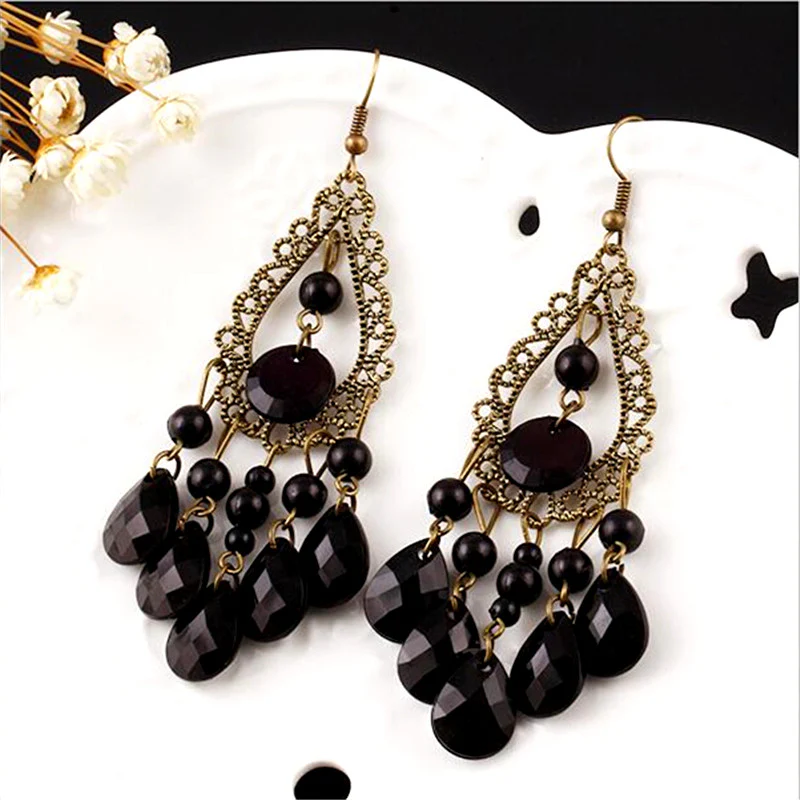 Victorian Gothic Chandelier Earrings - Image 3