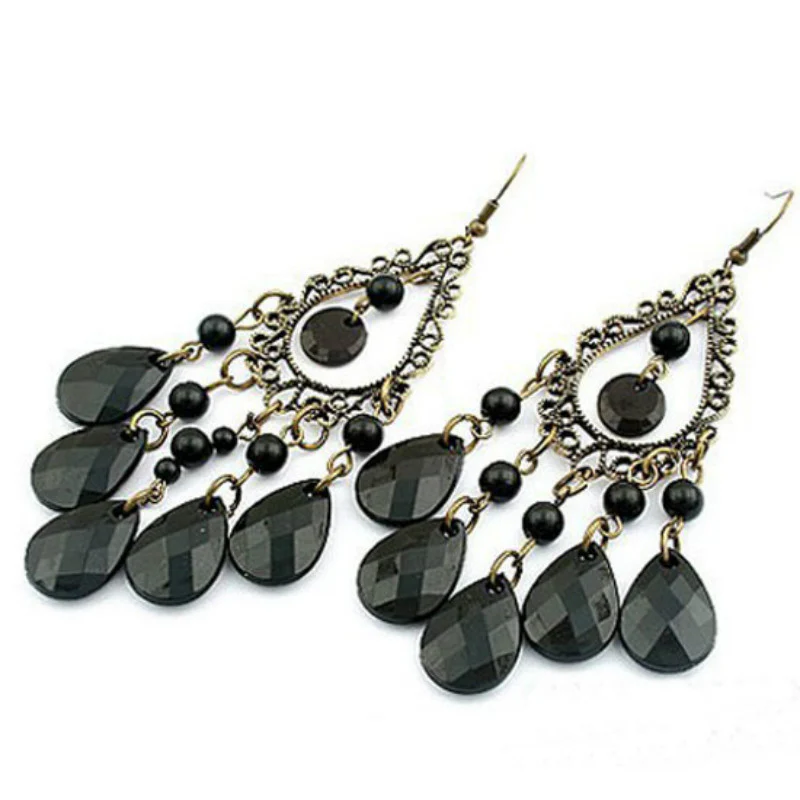 Victorian Gothic Chandelier Earrings - Image 5