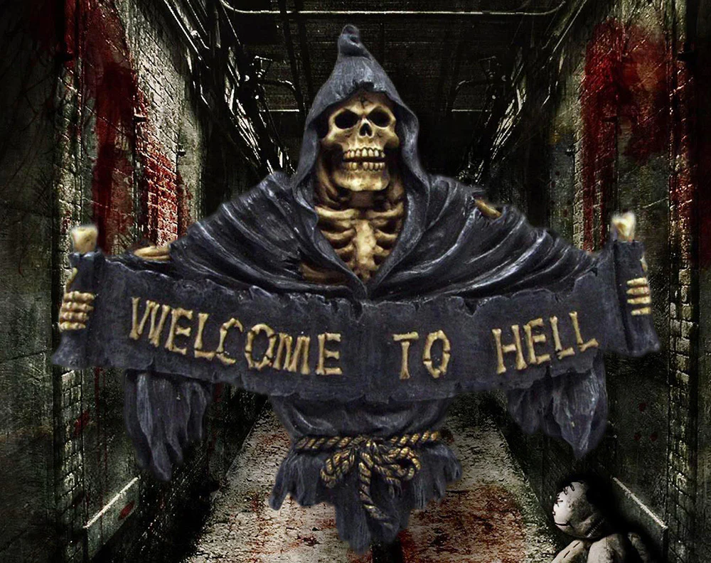 Welcome To Hell Sign - Image 2
