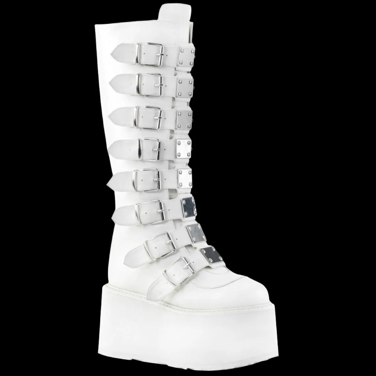 DemoniaCult DAMNED-318 Boots White (UK6) - Image 3
