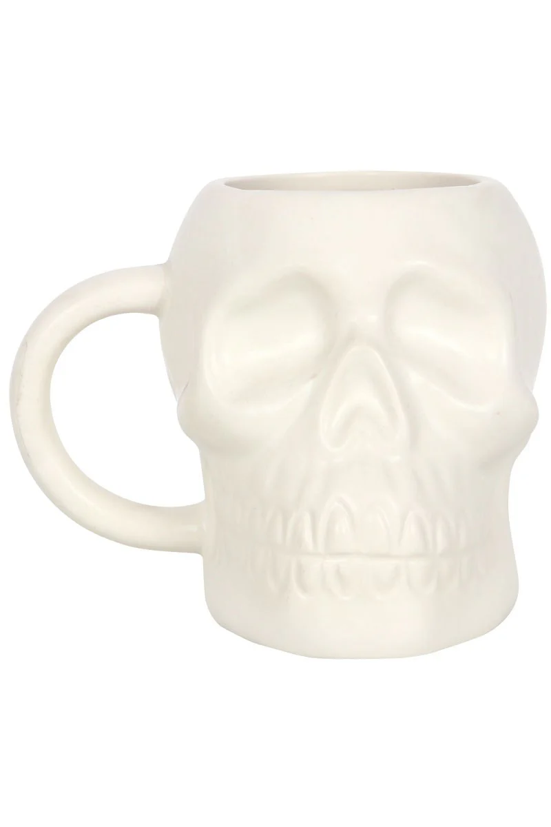 White Skull Mug