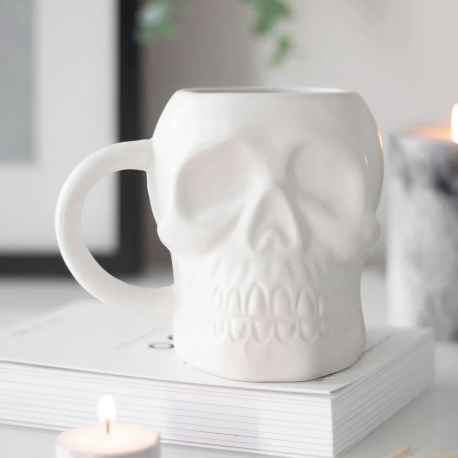 White Skull Mug - Image 4