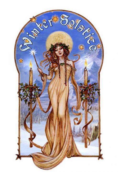 Winter Solstice Yuletide Card