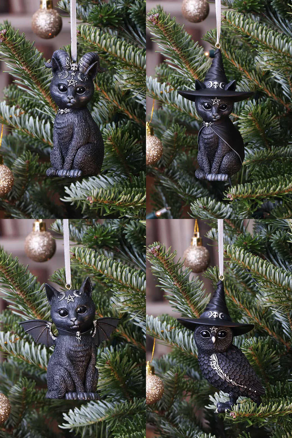 Witches Christmas Tree Decoration Set
