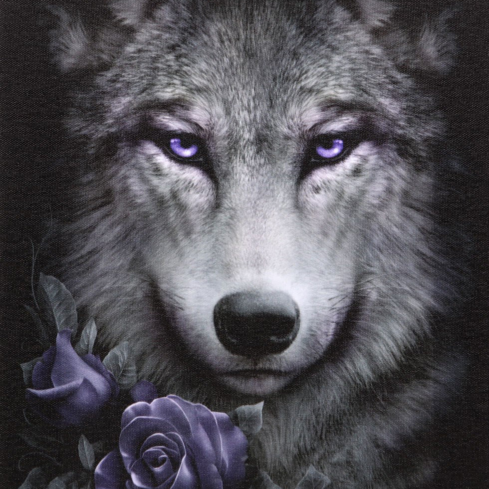Wolf Roses Canvas Plaque - Image 2