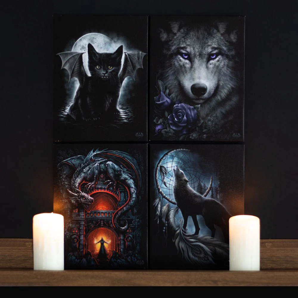 Wolf Roses Canvas Plaque - Image 5