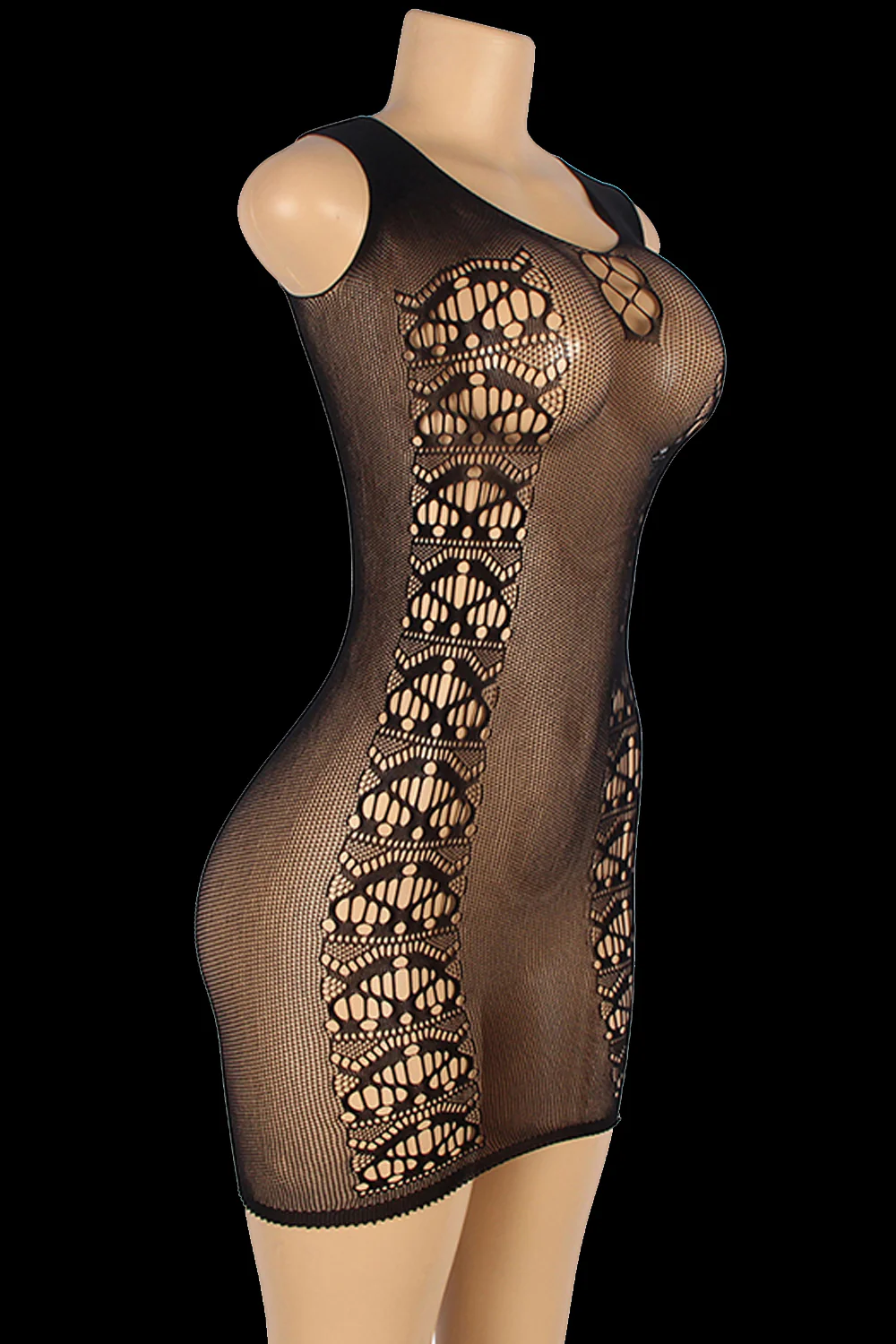 YesX Black Mesh Dress - Image 12