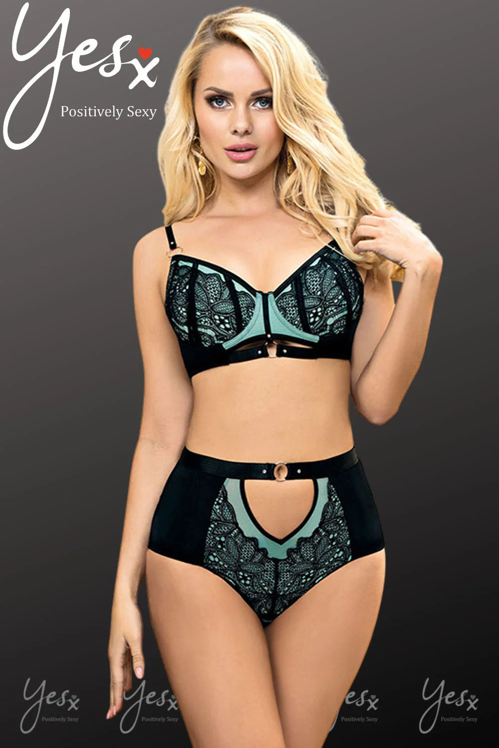 YesX Blue Bra Lingerie Set - Image 2