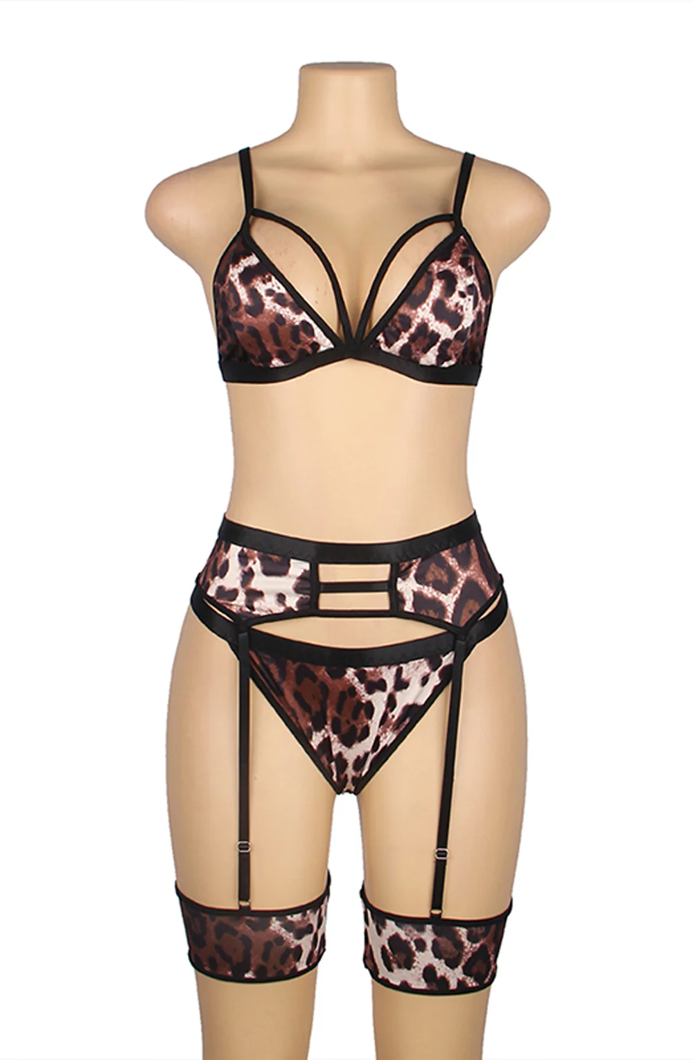 YesX Leopard Print Lingerie Set - Image 9