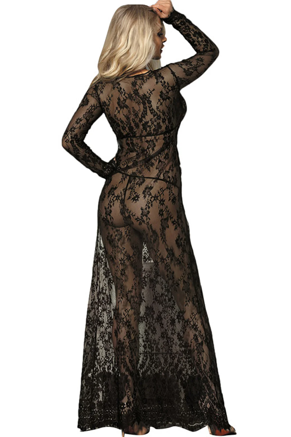 YesX Long Gown and Thong - Image 5