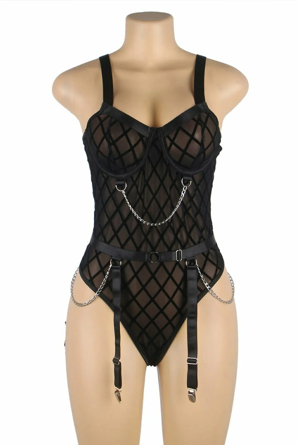 YesX YX846 Black Bodysuit - Image 12
