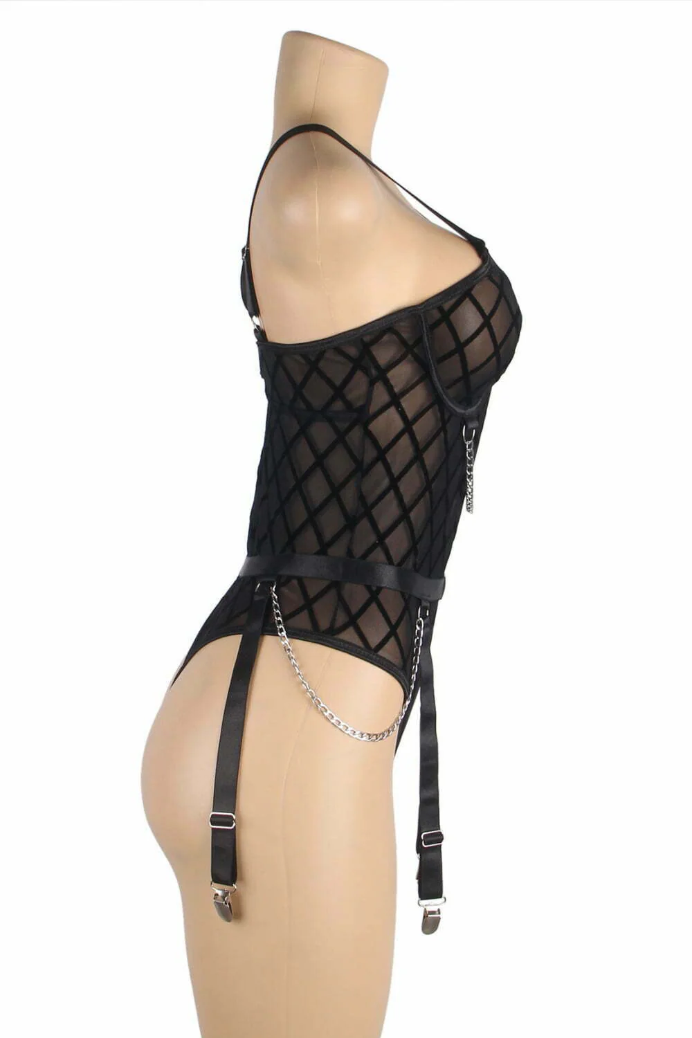 YesX YX846 Black Bodysuit - Image 14